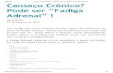 Cansaço Crônico_ Pode Ser “Fadiga Adrenal” ! _ Dr