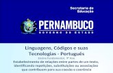 Linguagens, Códigos e suas Tecnologias - Português Ensino Fundamental, 9° Ano Estabelecimento de relações entre partes de um texto, identificando repetições,