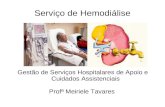 Serviço de Hemodiálise Gestão de Serviços Hospitalares de Apoio e Cuidados Assistenciais Profª Meiriele Tavares.