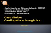 Escola Superior de Ciências da Saúde- ESCS/DF Internato em Pediatria-HRAS Apresentador: Murilo Vilela Orientadora: Dra Sueli Falcão .