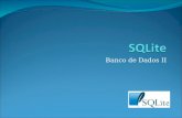 Banco de Dados II. Agenda Apresentação do SQLite Prática.