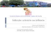 Infecção urinária na infância Internato Pediatria Apresentação: Fernanda Tolentino Escola de Medicina da Universidade Católica de Brasília .