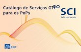 Catálogo de Serviços GTI para os PoPs. Estrutura Organizacional e Serviços Operados pela GTI Gerência de Tecnologia da Informação Emmanuel Sanches.