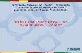 SECRETARIA ESTADUAL DE SAÚDE - PERNAMBUCO Secretaria Executiva de Regulação em Saúde Diretoria Geral de Fluxos Assistenciais AGOSTO/2014 TERAPIA RENAL.