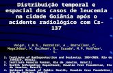 Distribuição temporal e espacial dos casos de leucemia na cidade Goiânia após o acidente radiológico com Cs-137 Veiga 1, L.H.S., Ferreira 2, A., Barcellos.