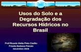 Usos do Solo e a Degradação dos Recursos Hídricos no Brasil Prof.Ricardo Motta Pinto Coelho Priscila Barbosa Peixoto Novembro 2006.