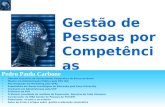Pedro Paulo Carbone Gerente Executivo da Universidade Corporativa do Banco do Brasil Mestre em Administração Pública pela FGV (RJ) Pós Graduado em Marketing.