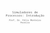 Simuladores de Processos: Introdução Prof. Dr. Félix Monteiro Pereira.