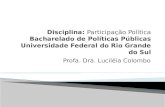 Profa. Dra. Luciléia Colombo.  Democracia:  Pasquini (1990) e Moisés (1992) – democracia desbanca revoluções socialistas;  Sen (1999) – democracia.