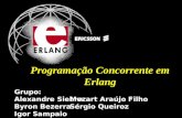 Programação Concorrente em Erlang Grupo: Alexandre Siebra Byron Bezerra Igor Sampaio Mozart Araújo Filho Sérgio Queiroz.
