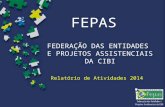 FEPAS FEDERAÇÃO DAS ENTIDADES E PROJETOS ASSISTENCIAIS DA CIBI Relatório de Atividades 2014.