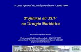 Profilaxia da TEV na Cirurgia Bariátrica Eloara Vieira Machado Ferreira Doutoranda da Disciplina de Pneumologia – UNIFESP/ EPM Setor de Função Pulmonar.