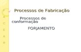 Processos de conformação FORJAMENTO Processos de Fabricação FACEARFACEAR.