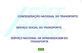 CONFEDERAÇÃO NACIONAL DO TRANSPORTE SERVIÇO SOCIAL DO TRANSPORTE SERVIÇO NACIONAL DE APRENDIZAGEM DO TRANSPORTE 1.