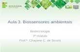 Aula 3. Biossensores ambientais Biotecnologia 3º módulo Prof.ª. Chayane C. de Souza.