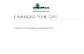 FINANÇAS PÚBLICAS CAMPUS DE SANTANA DO LIVRAMENTO.