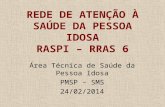 REDE DE ATENÇÃO À SAÚDE DA PESSOA IDOSA RASPI – RRAS 6 Área Técnica de Saúde da Pessoa Idosa PMSP – SMS 24/02/2014.