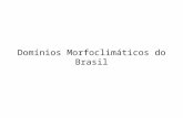 Domínios Morfoclimáticos do Brasil. Conceito Os domínios morfoclimáticos são divisões que se baseiam nos diferentes tipos de relevos que são resultantes.
