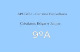APOGEU – Carrinho Fotovoltaico Cristiano; Edgar e Janine.