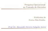 Pesquisa Operacional na Tomada de Decisões Problemas de Forma Não-Padrão Prof. Dr. Alexandre Pereira Salgado Junior.