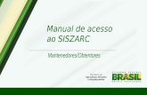 Manual de acesso ao SISZARC Mantenedores/Obtentores.