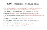 DPT - Dissídios Individuais: 1. Partes: capacidade processual, legitimidade, representação, substituição, litisconsórcio e intervenção de terceiros. 2.