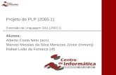 Projeto de PLP (2005.1) Extensão da Linguagem OA1 (2003.1) Alunos: Alberto Costa Neto (acn) Manoel Messias da Silva Menezes Júnior (mmsmj) Rafael Leão.