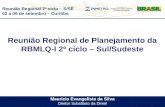 Reunião Regional 2º ciclo – S/SE 02 a 06 de setembro – Curitiba Mauricio Evangelista da Silva Diretor Substituto da Dimel Reunião Regional de Planejamento.