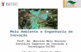 Prof. Dr. Marcelo Melo Barroso Instituto Superior de Inovação e Tecnologia/ISITEC São Paulo, abril de 2015 Meio Ambiente e Engenharia de Inovação.