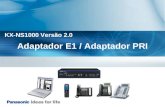 Adaptador E1 / Adaptador PRI KX-NS1000 Versão 2.0.
