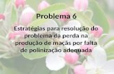 Problema 6 Estratégias para resolução do problema da perda na produção de maçãs por falta de polinização adequada.