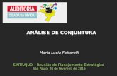 Maria Lucia Fattorelli SINTRAJUD – Reunião de Planejamento Estratégico São Paulo, 20 de fevereiro de 2015 ANÁLISE DE CONJUNTURA.