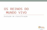 OS REINOS DO MUNDO VIVO Evolução da classificação Prof. Ana Rita Rainho.