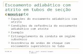 03-06-2015 MF II - Prof. António Sarmento DEM/IST Escoamento adiabático com atrito em tubos de secção constante Matéria  Equações do escoamento adiabático.