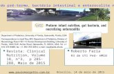 Nutrição do pré-termo, bactéria intestinal e enterocolite necrosante  Brasília, 14 de maio de 2015.