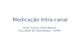 Medicação Intra-canal Profa. Juliana Vilela Bastos Faculdade de Odontologia - UFMG.