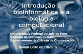 Introdução a bioinformática e a biologia computacional Itamar Leite de Oliveira Universidade Federal de Juiz de Fora Instituto de Ciências Exatas Departamento.
