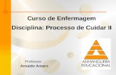 Curso de Enfermagem Disciplina: Processo de Cuidar II Professor: Arnaldo Amaro.