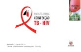 Reunião: 29/04/2015 Tema: Indicadores coinfecção: TB/HIV.
