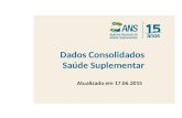 Dados Consolidados Saúde Suplementar Atualizado em 17.06.2015.