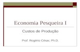 Economia Pesqueira I Custos de Produção Prof. Rogério César, Ph.D.