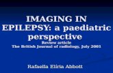 IMAGING IN EPILEPSY: a paediatric perspective Review article The British Journal of radiology, July 2001 Rafaella Elíria Abbott.