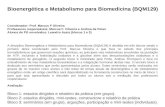 Bioenergética e Metabolismo para Biomedicina (BQM129) Coordenador: Prof. Marcus F Oliveira Professores responsáveis: Marcus F. Oliveira e Andrea da Poian.