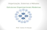 Organização, Sistemas e Métodos Estruturas Organizacionais Modernas Prof. Celso A Araujo.