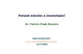 Porquê estudar a imunologia? Dr. Fabrício Prado Monteiro HRAS/SES/DF  14/7/2009.