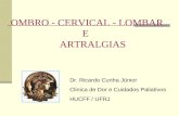 OMBRO - CERVICAL - LOMBAR E ARTRALGIAS Dr. Ricardo Cunha Júnior Clinica de Dor e Cuidados Paliativos HUCFF / UFRJ.