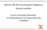 Núcleo de Pós-Graduação Pitágoras Escola Satélite Curso de Especialização em Engenharia de Segurança do Trabalho.