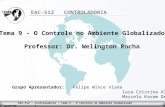 EAC-512 – Controladoria – Tema 9 - O Controle no Ambiente Globalizado 18/05/061 EAC-512 CONTROLADORIA Tema 9 - O Controle no Ambiente Globalizado Professor: