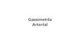 Gasometria Arterial. GASOMETRIA A gasometria consiste na leitura do pH e das pressões parciais de O2 e CO2 em uma amostra de sangue. A leitura é obtida