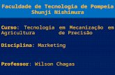 Faculdade de Tecnologia de Pompeia Shunji Nishimura Curso: Tecnologia em Mecanização em Agricultura de Precisão Disciplina: Marketing Professor: Wilson.